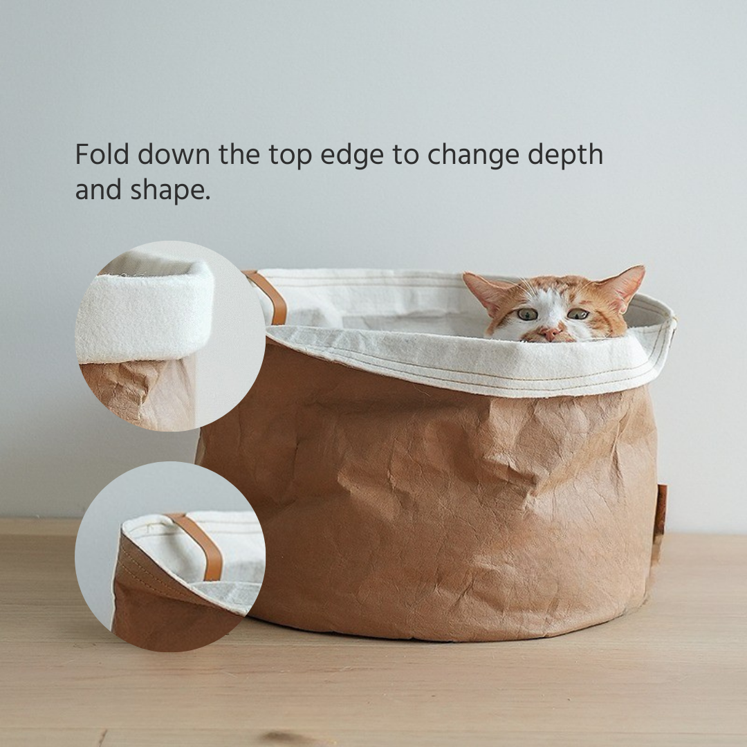 NemuBed – The Kraft Paper Cat Bed Inspired by Paper Bags