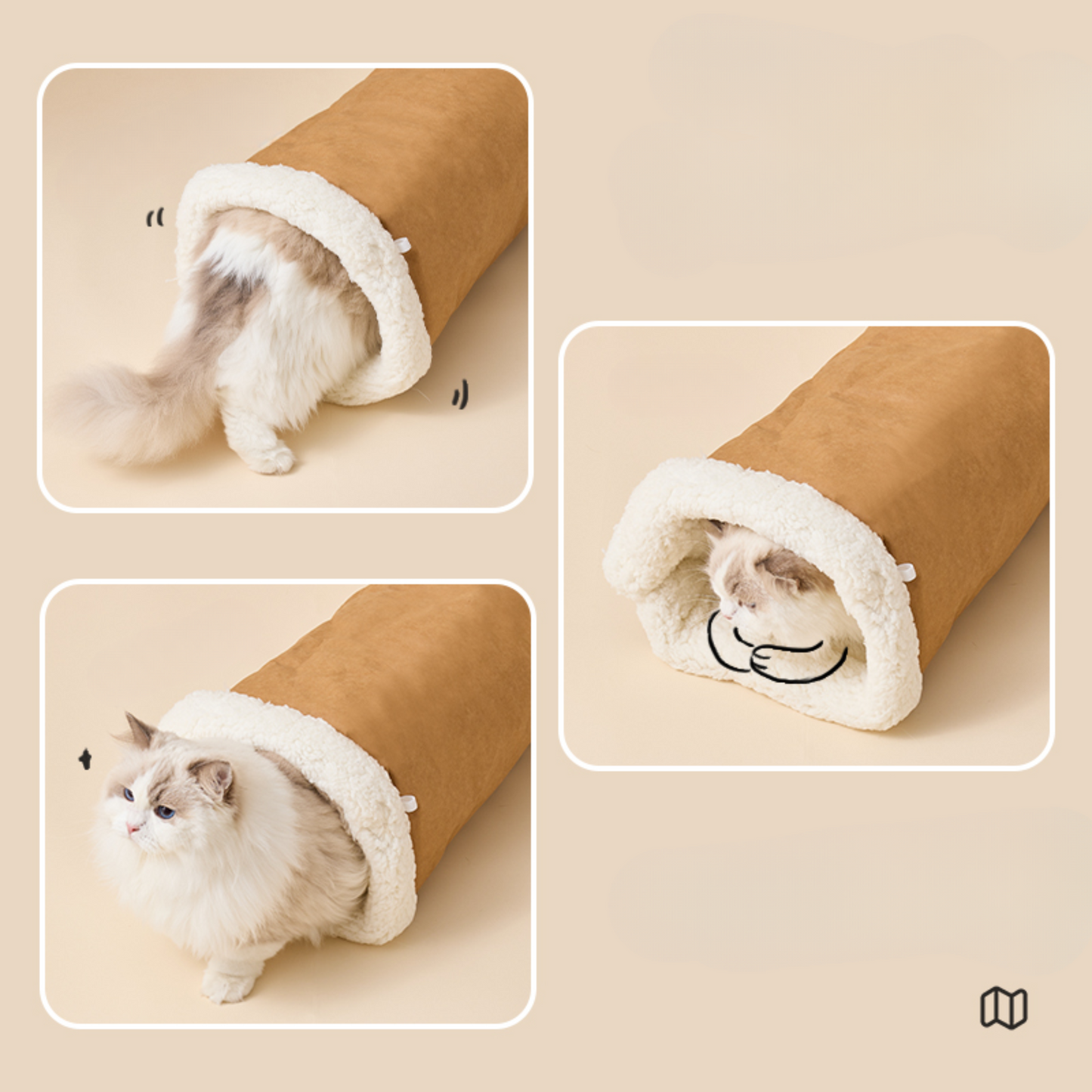 NemuFoldBed™ – Multi-Form Kraft Cat Nest